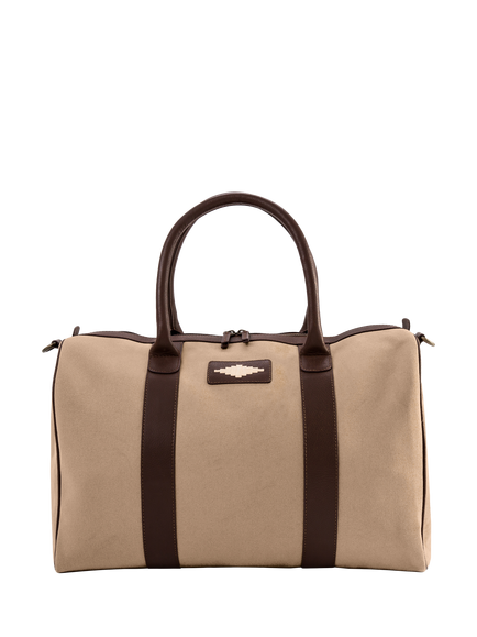 Pampeano Varon Leather & Canvas Bag, Sand