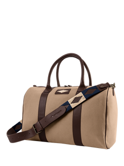 Pampeano Varon Leather & Canvas Bag - view 2, Sand