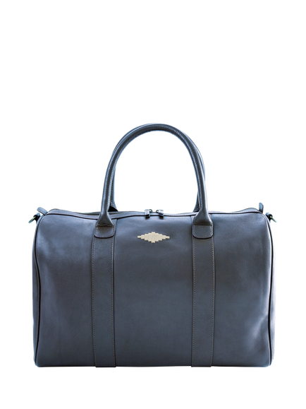 Pampeano Varon Leather Bag, Navy - view 2, Navy