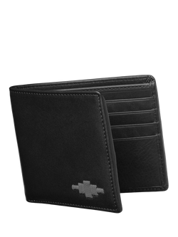 Pampeano Dinero Leather Card Wallet, Black/Grey