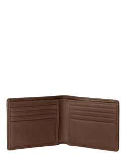 Pampeano Dinero Leather Card Wallet - view 2, Brown/Blue