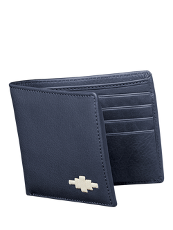 Pampeano Dinero Leather Card Wallet, Navy/Cream
