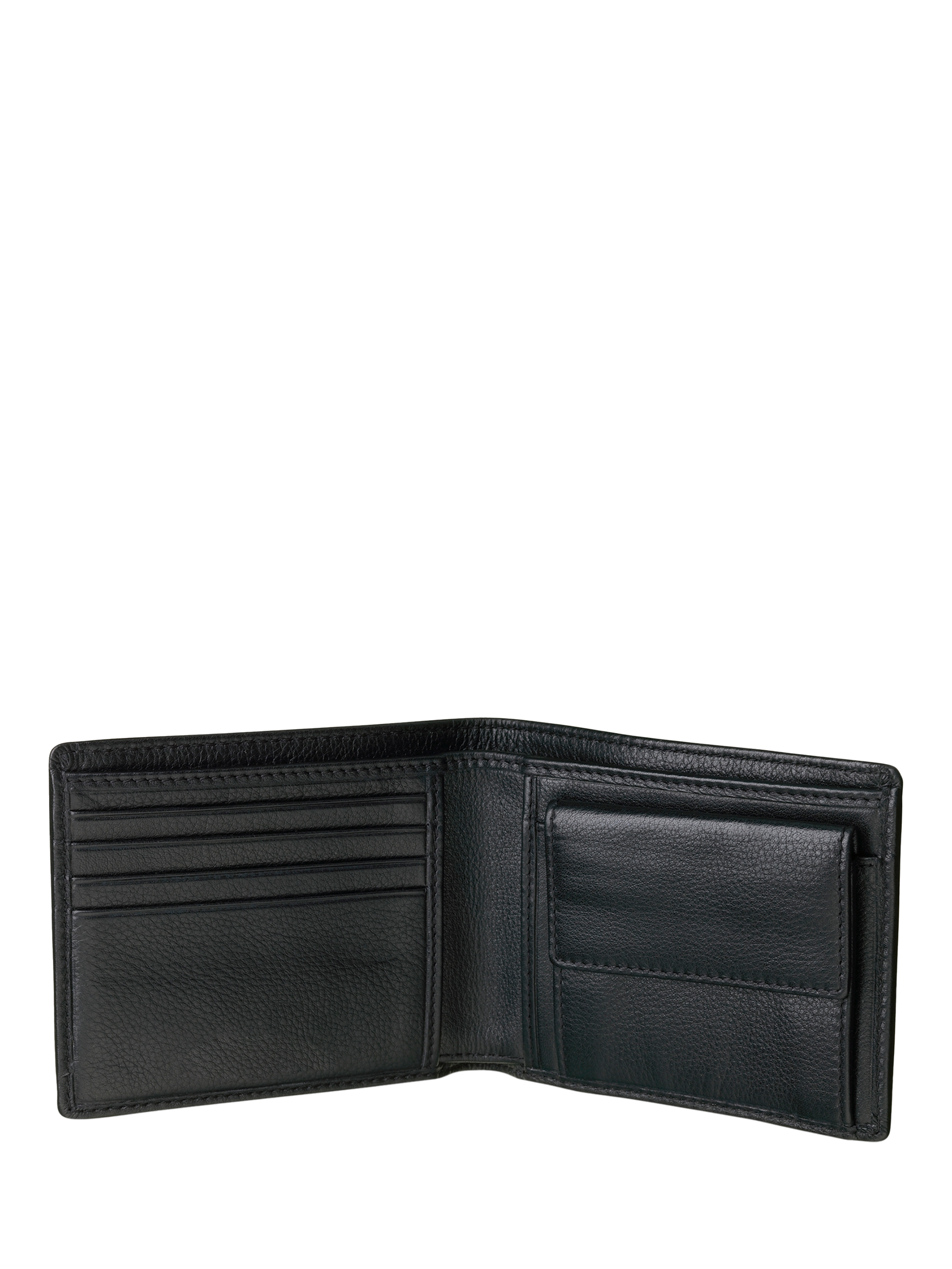 Product image 2 of 3, which shows Pampeano Moneda Leather Coin Wallet, Black/Navy, One Size