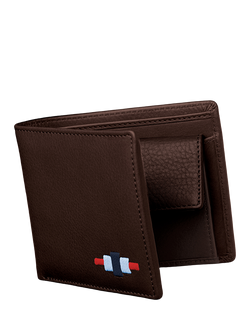 Pampeano Moneda Leather Coin Wallet, Brown/Grey/Red/Black