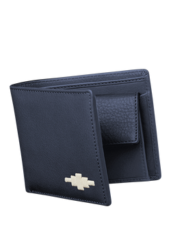 Pampeano Moneda Leather Coin Wallet, Navy/Cream