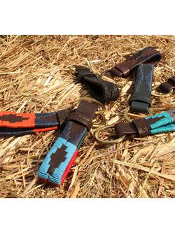 Pampeano Charro Leather Loop Keyring - view 2, Black