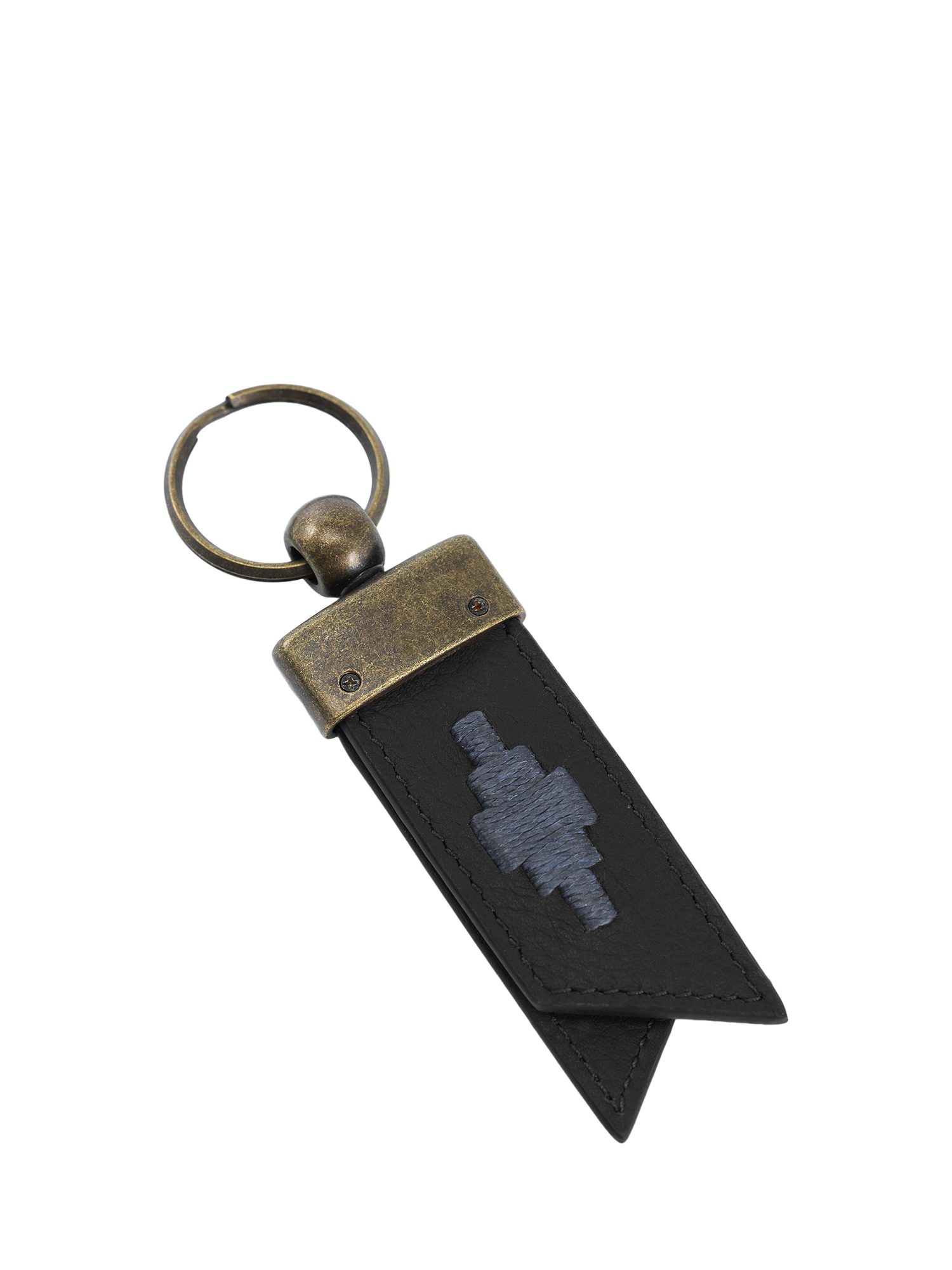 Product image 1 of 1, which shows Pampeano Juntos Leather Origami Keyring, Black/Grey, One Size