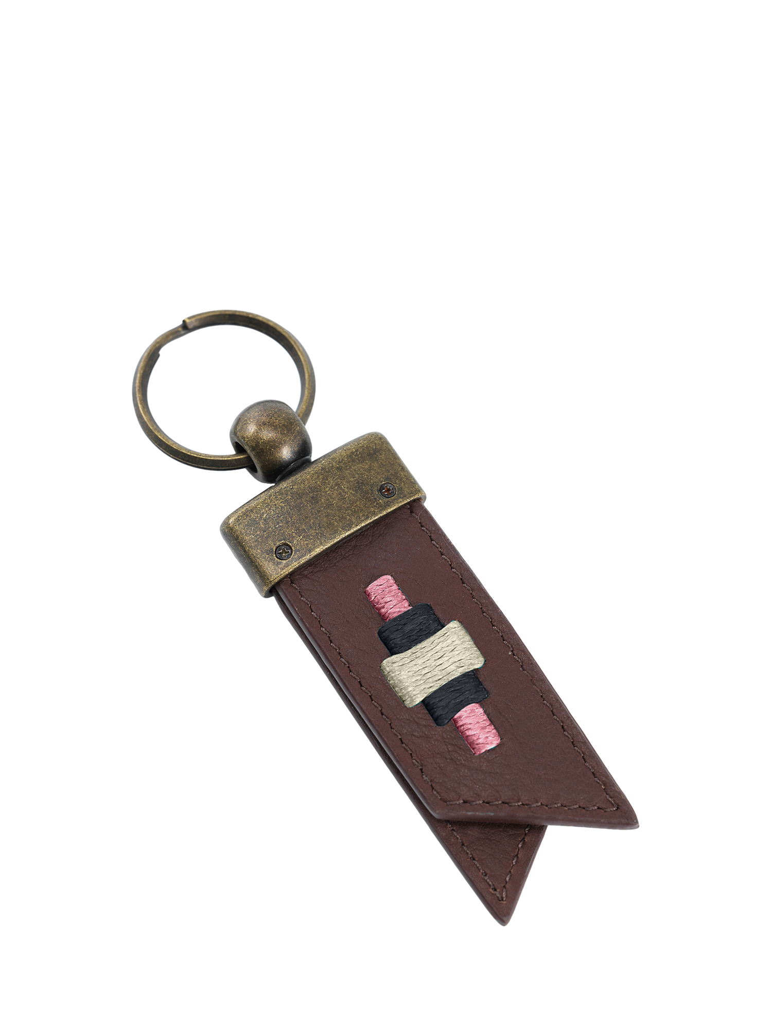 Product image 1 of 1, which shows Pampeano Juntos Leather Origami Keyring, Brown, One Size