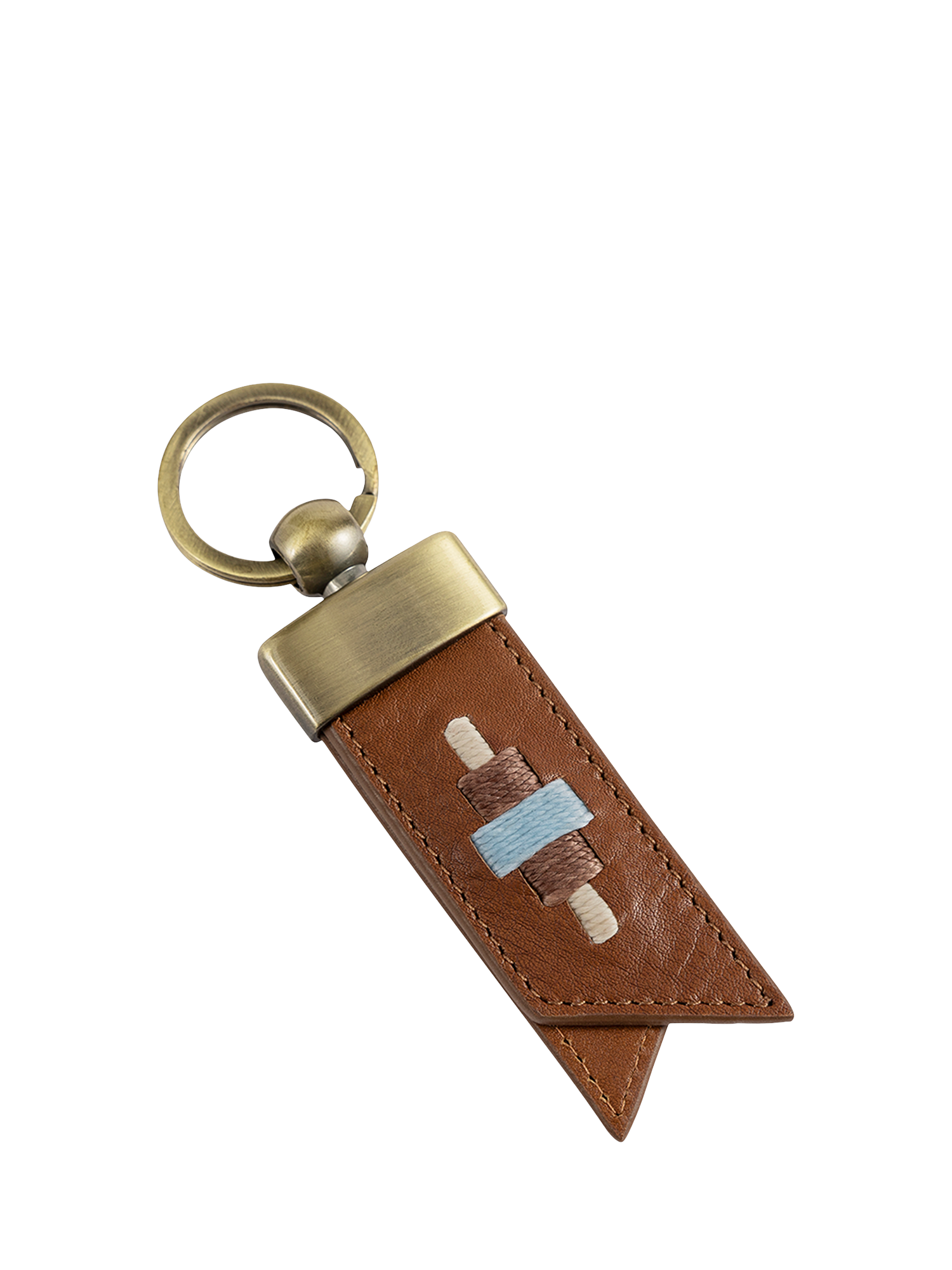 Product image 1 of 1, which shows Pampeano Juntos Leather Origami Keyring, Tan, One Size