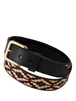 Pampeano Cincha Leather Belt, Black, Black