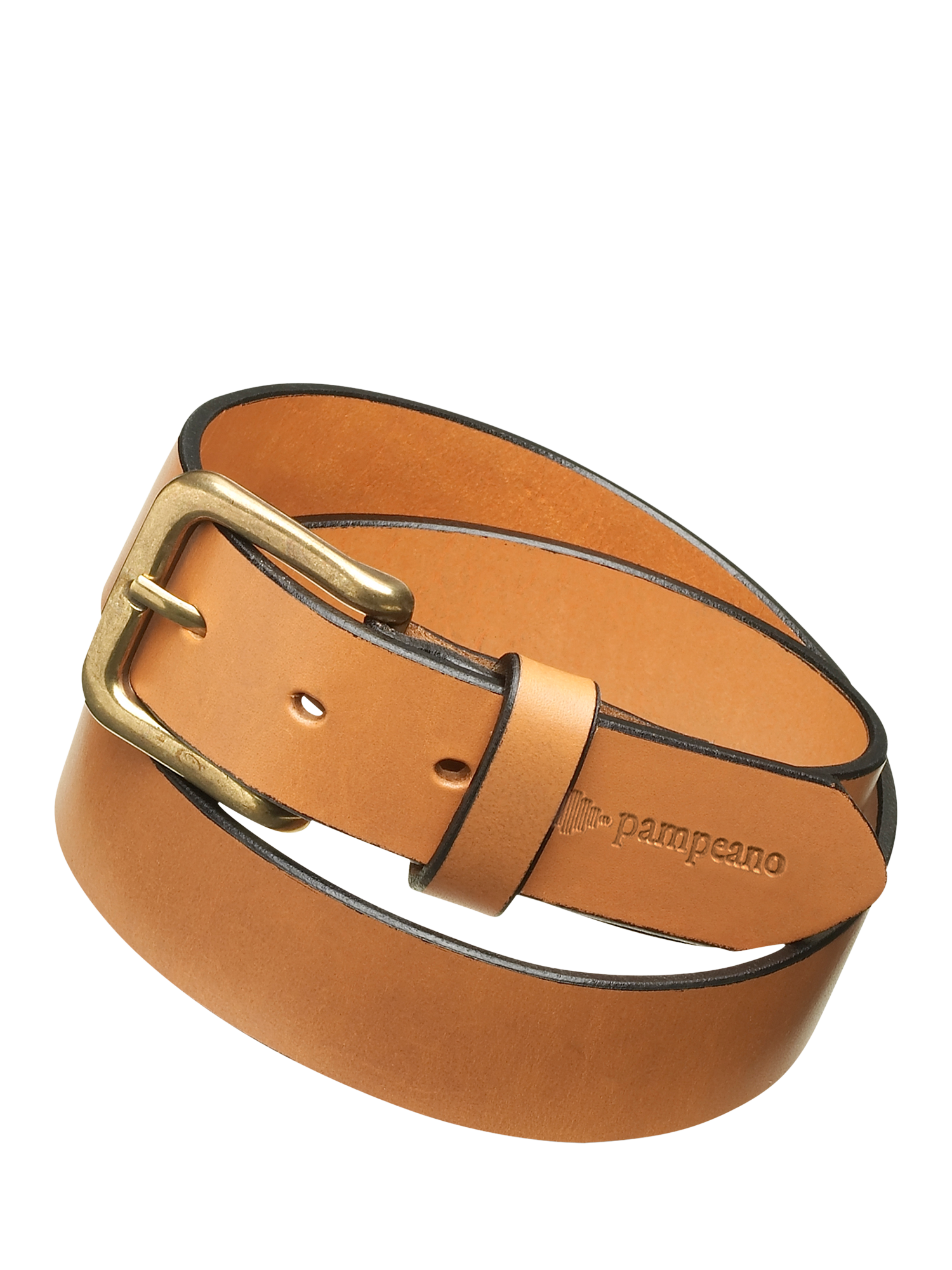 Product image 1 of 3, which shows Pampeano Leather Belt, Tan, 28