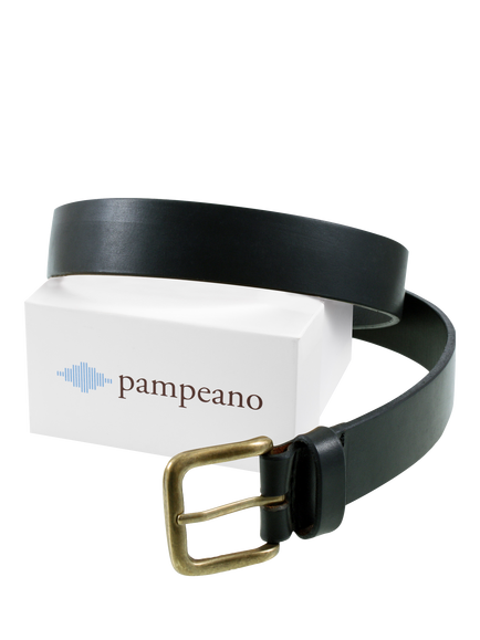 Pampeano Leather Belt - view 2, Nieto Black