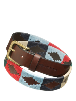 Pampeano Multi Leather Belt, Brown/Multi, Brown/Multi