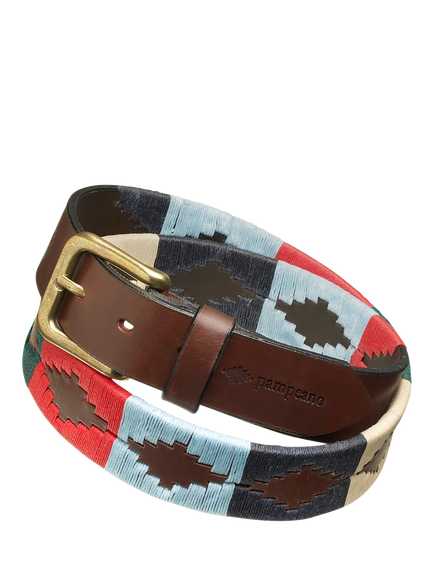 Pampeano Multi Leather Belt, Brown/Multi, Brown/Multi