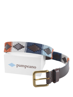 Pampeano Orilla Leather Belt - view 2, Blue