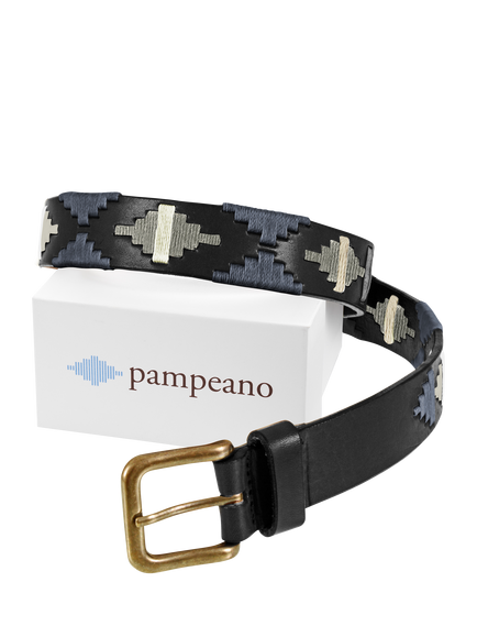 Pampeano Sierra Leather Belt - view 2, Grey