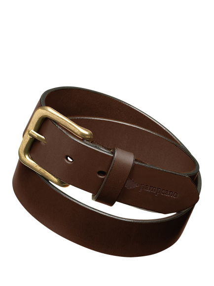 Pampeano Leather Belt, Papa Brown