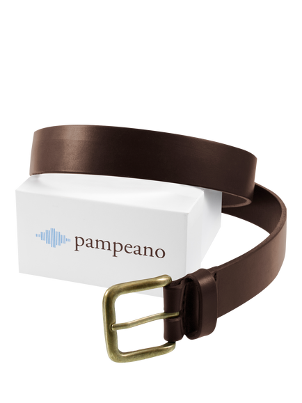 Pampeano Leather Belt - view 2, Papa Brown