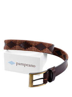 Pampeano Bordado Leather Belt - view 2, Brown