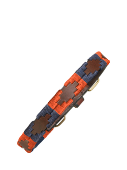 Pampeano Audaz Leather Dog Collar, Orange - view 2, Orange