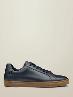 Charles Tyrwhitt Leather Lace Up Trainers, Navy