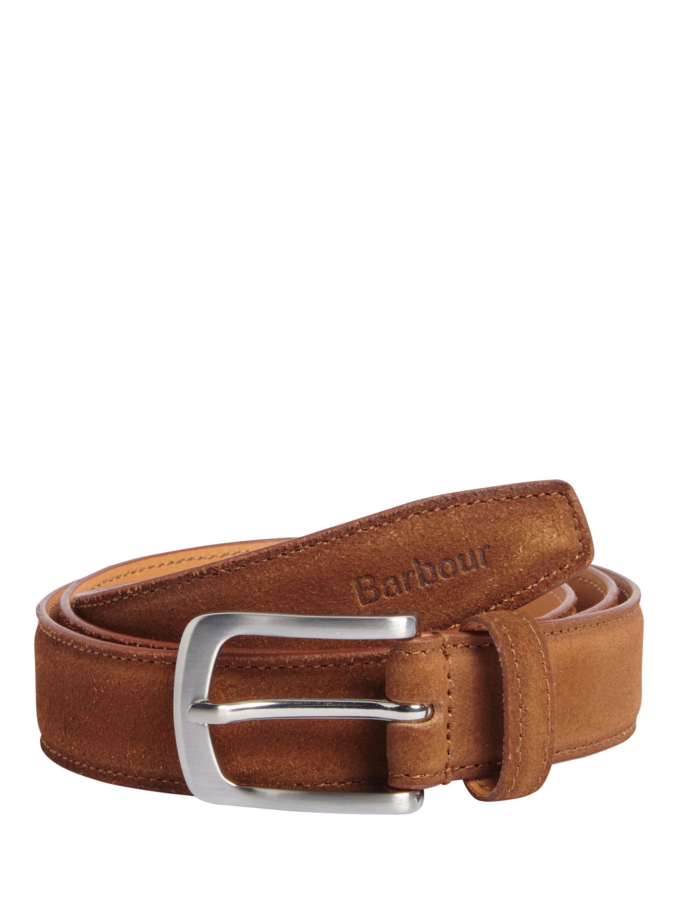 Barbour Clyde Leather Belt, Brown