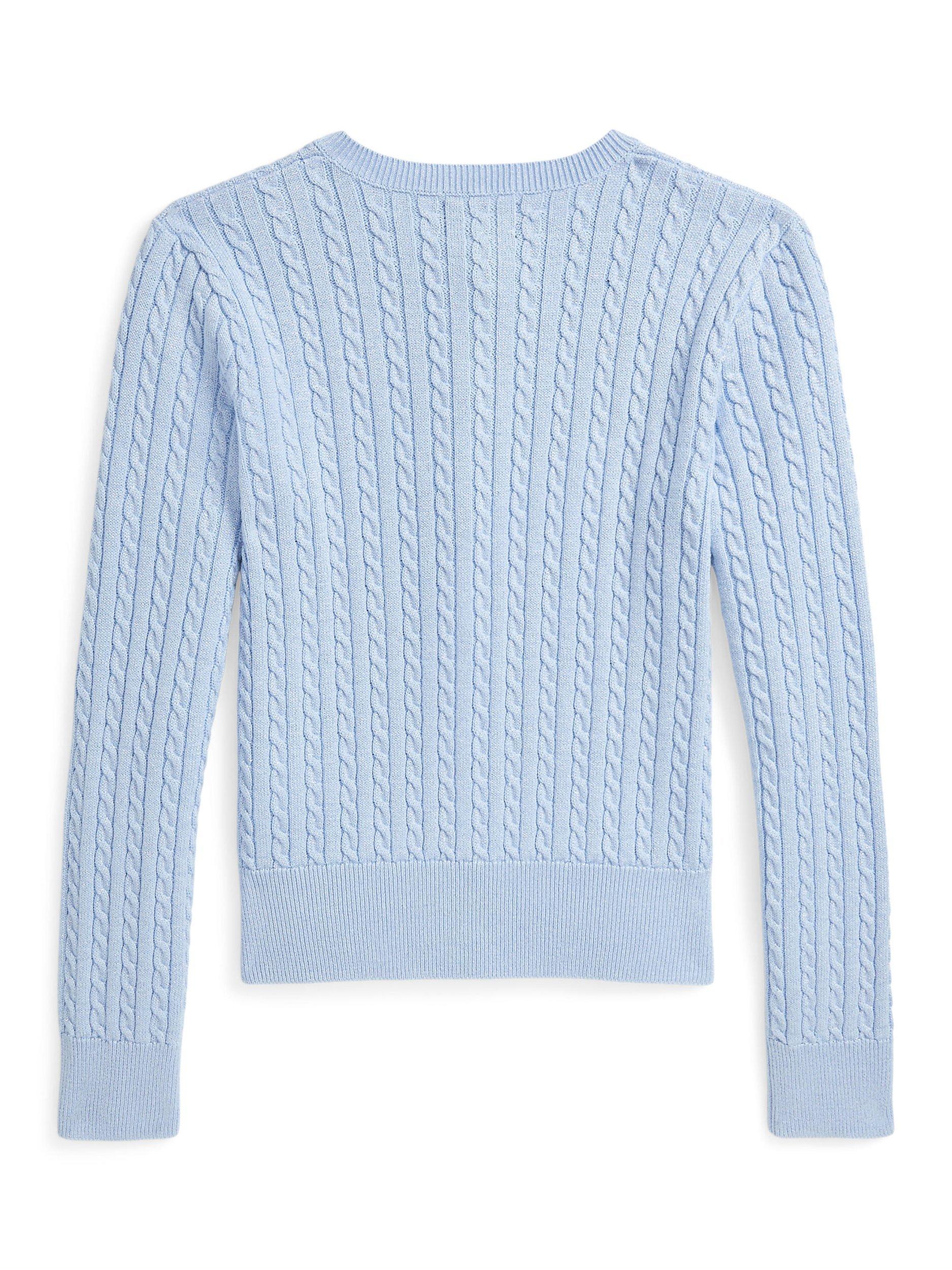 Product image 2 of 2, which shows Ralph Lauren Kids' Mini Cardigan, Office Blue, 2 years