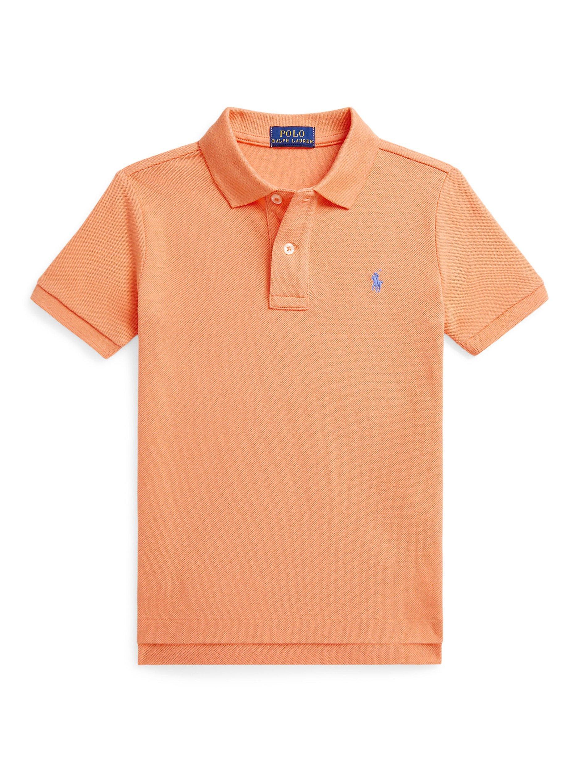 Product image 1 of 2, which shows Polo Ralph Lauren Kids' Cotton Short Sleeve Polo Shirt, Poppy, 4 years