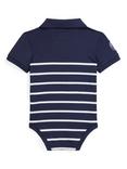 Ralph Lauren Baby Wimbledon Ball Boy Polo Bodysuit, Ceramic White