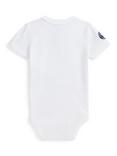 Ralph Lauren Baby Cotton Wimbledon Polo Bear Bodysuit, Ceramic White