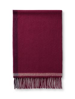Charles Tyrwhitt Cashmere Scarf - view 2, Maroon Red