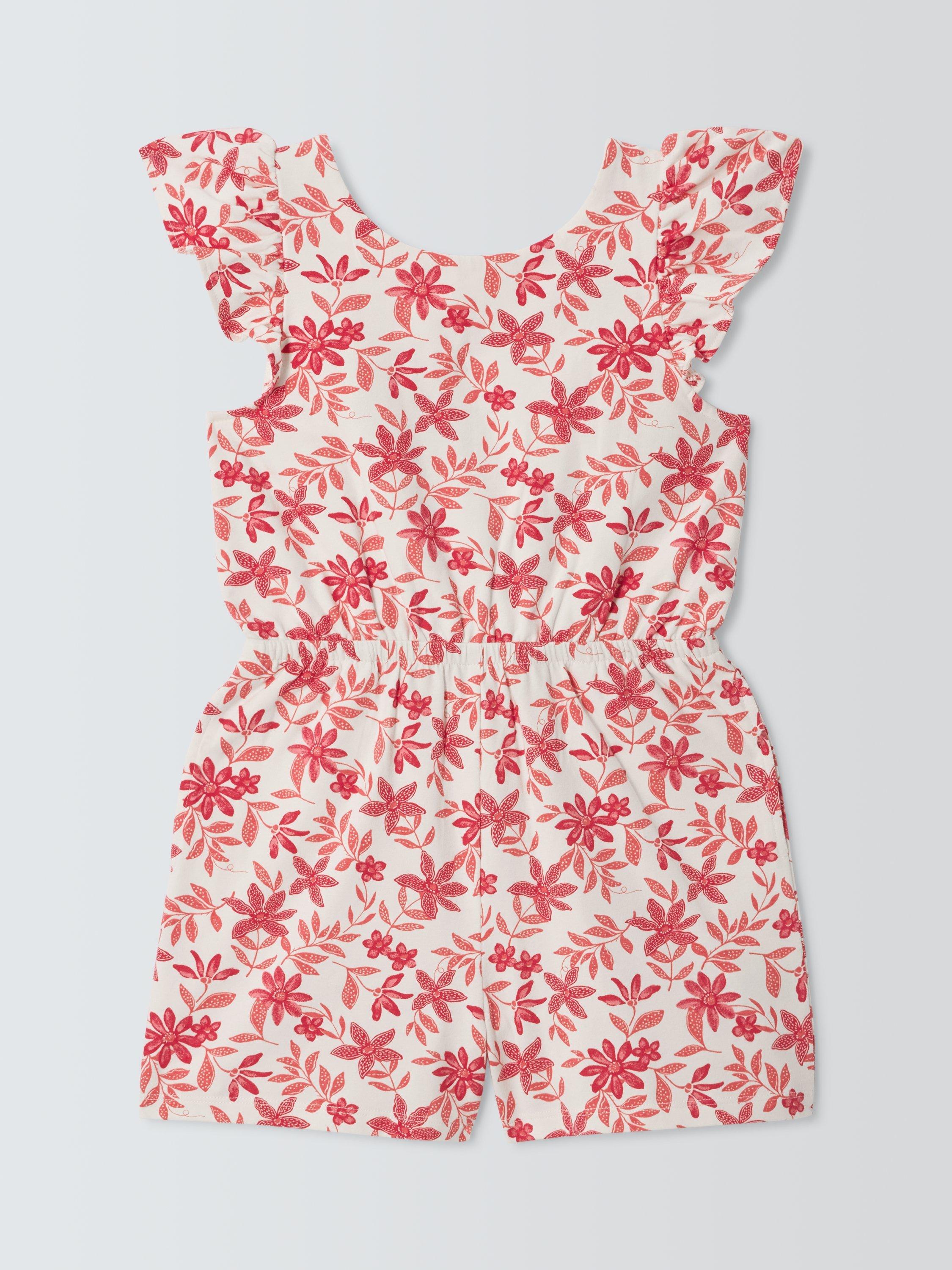 Product image 3 of 7, which shows John Lewis Kids' Floral Playsuit, Multi, 2 years