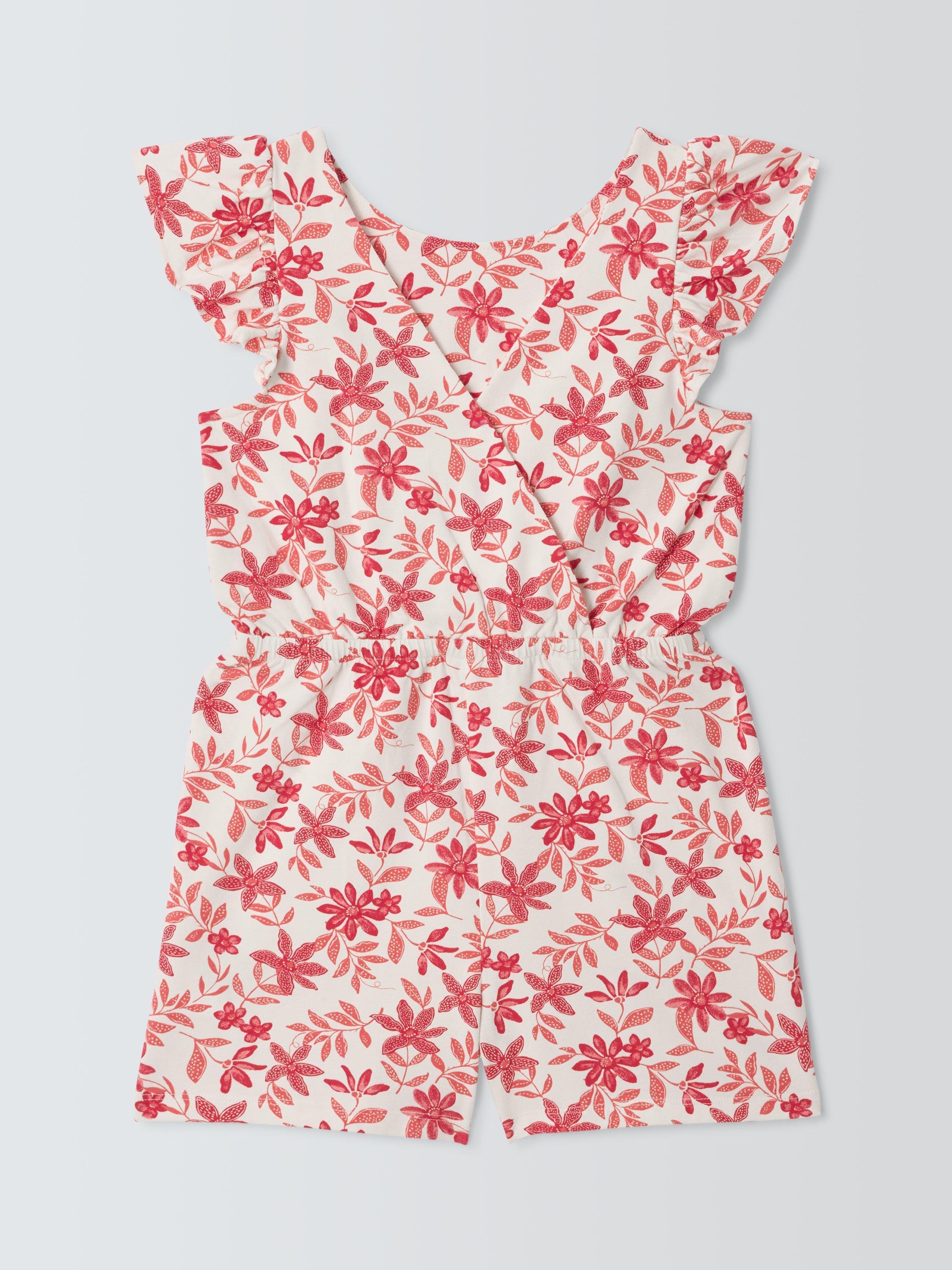 Product image 4 of 7, which shows John Lewis Kids' Floral Playsuit, Multi, 2 years