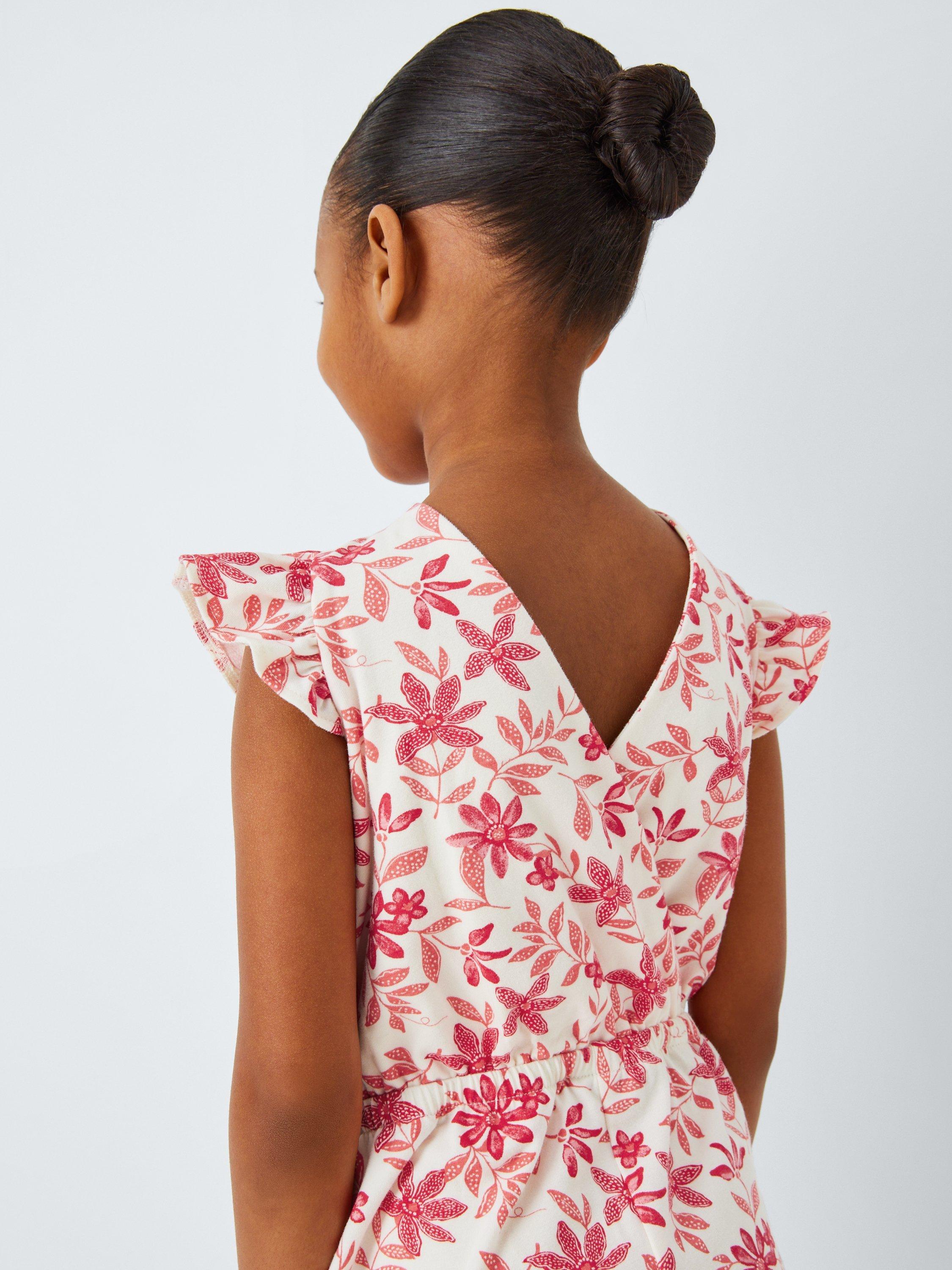 Product image 7 of 7, which shows John Lewis Kids' Floral Playsuit, Multi, 2 years