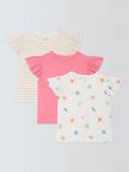 John Lewis Kids' Shell, Stripe and Plain T-Shirts, Pack of 3, Multi