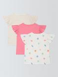 John Lewis Kids' Shell, Stripe and Plain T-Shirts, Pack of 3, Multi