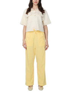 REIKO Gabrielle Straight Chino Trousers, Yellow