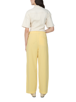 REIKO Gabrielle Straight Chino Trousers - view 2, Yellow