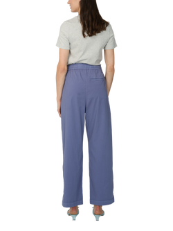 REIKO Gabrielle Straight Chino Trousers - view 2, Navy