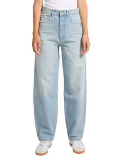 REIKO Harlow Western Pocket Jeans, Light Blue, Light Blue