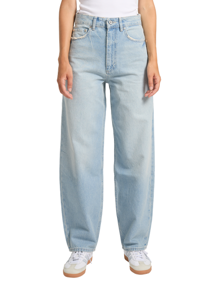 REIKO Harlow Western Pocket Jeans, Light Blue, Light Blue