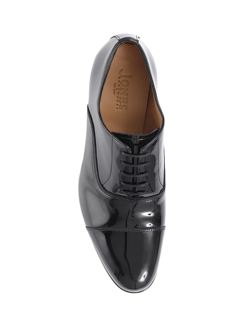 Product image 5 of 5, which shows Jones Bootmaker Morpeth Patent Leather Oxford Shoes, Black, 6
