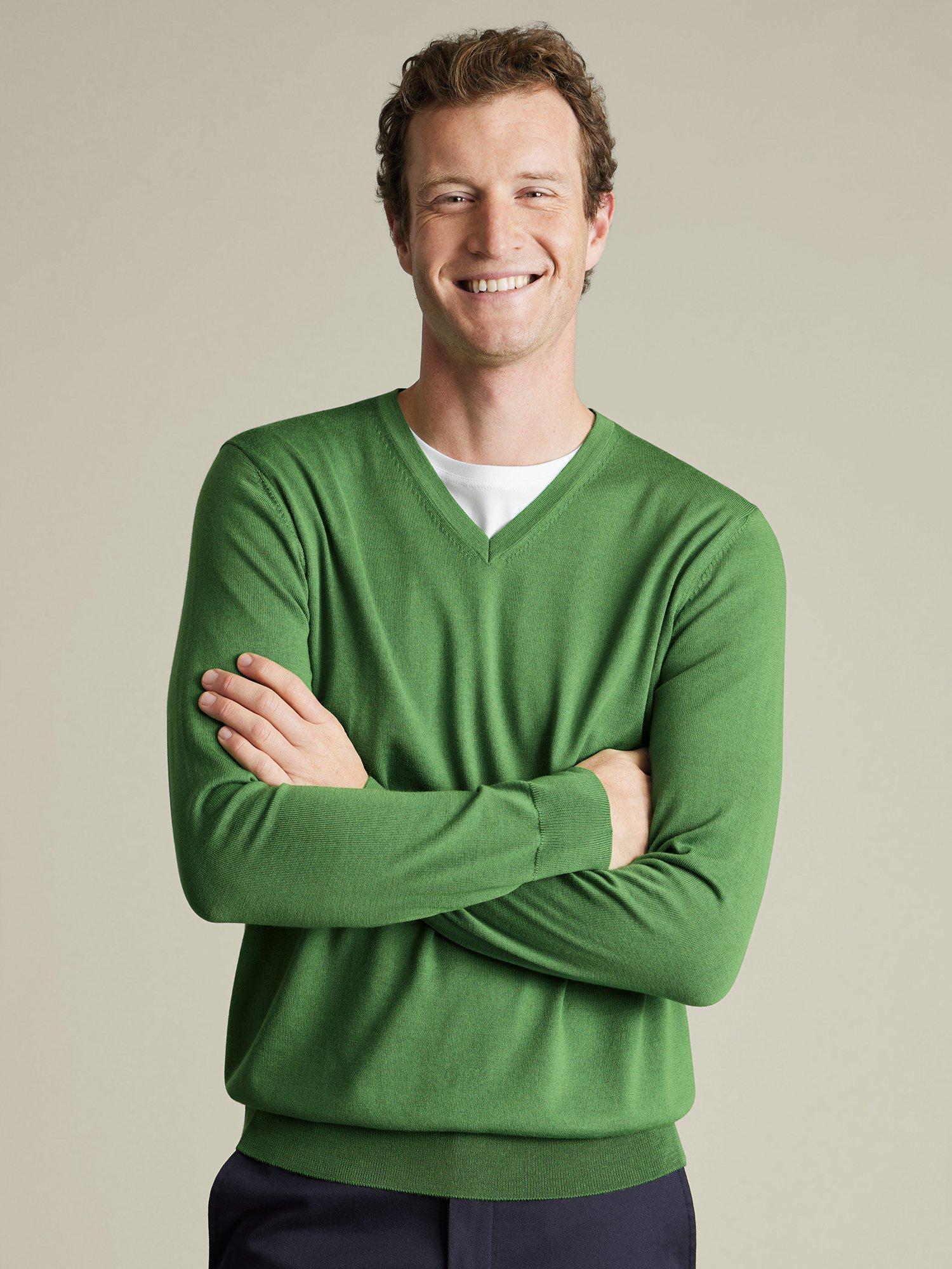 Charles Tyrwhitt Merino Wool V-Neck Jumper