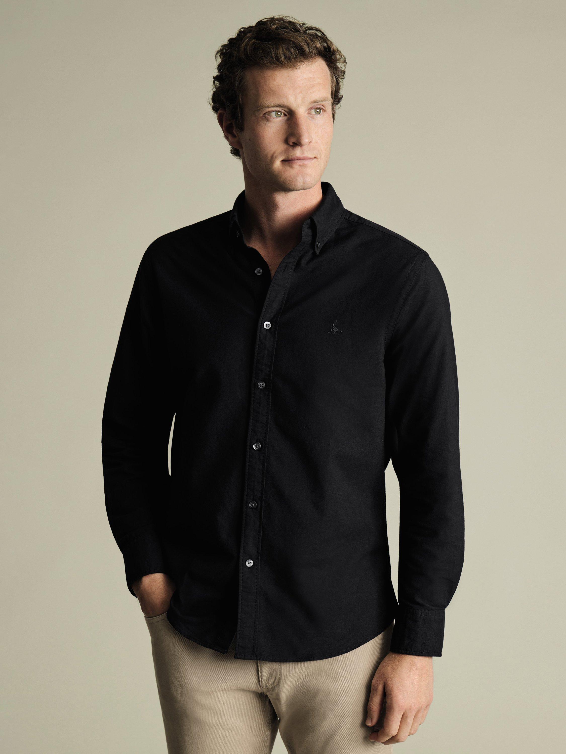 Charles Tyrwhitt Button-Down Stretch Washed Slim Fit Oxford Shirt