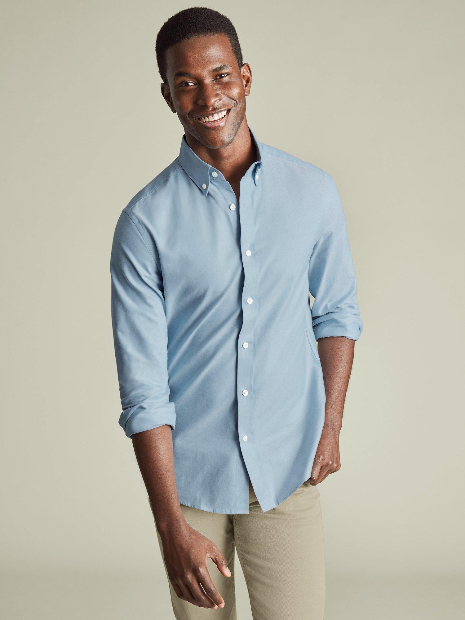 Charles Tyrwhitt Cotton Slim Fit Shirt, Light Blue