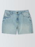John Lewis ANYDAY Wide Leg Denim Shorts, Mid Wash