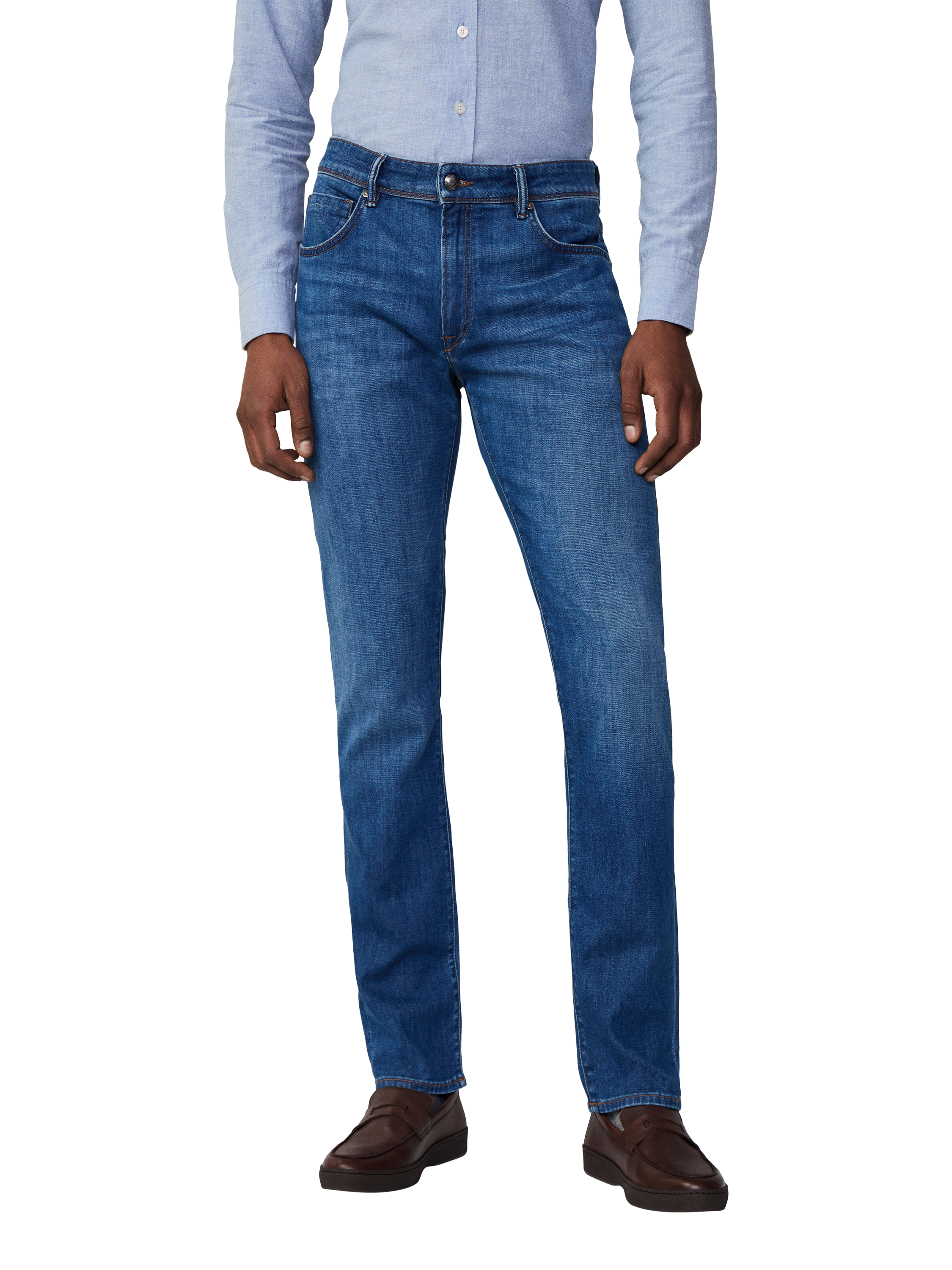 Product image 3 of 6, which shows Hackett London Slim Fit Jeans, Denim Blue, 32R