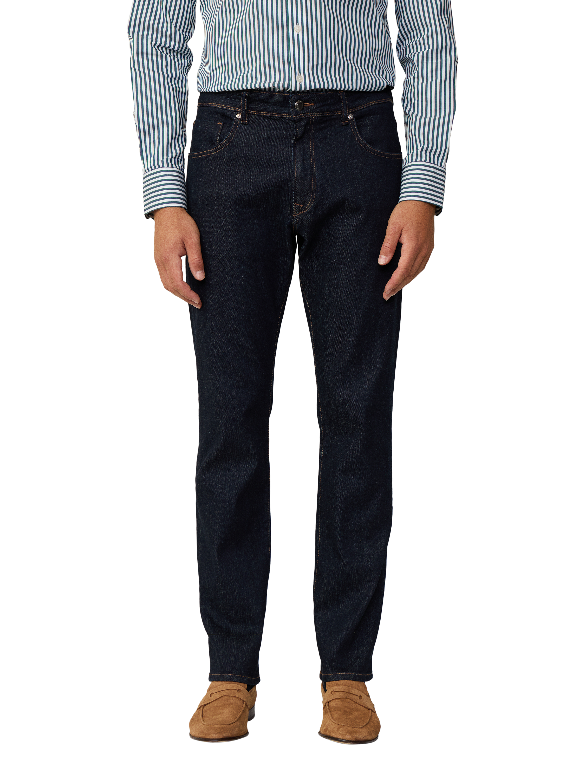 Product image 2 of 3, which shows Hackett London Classic Fit Stretch Jeans, Denim Blue, 30R