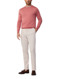 Hackett London Cotton Blend Slim Fit Trousers, Stone Beige