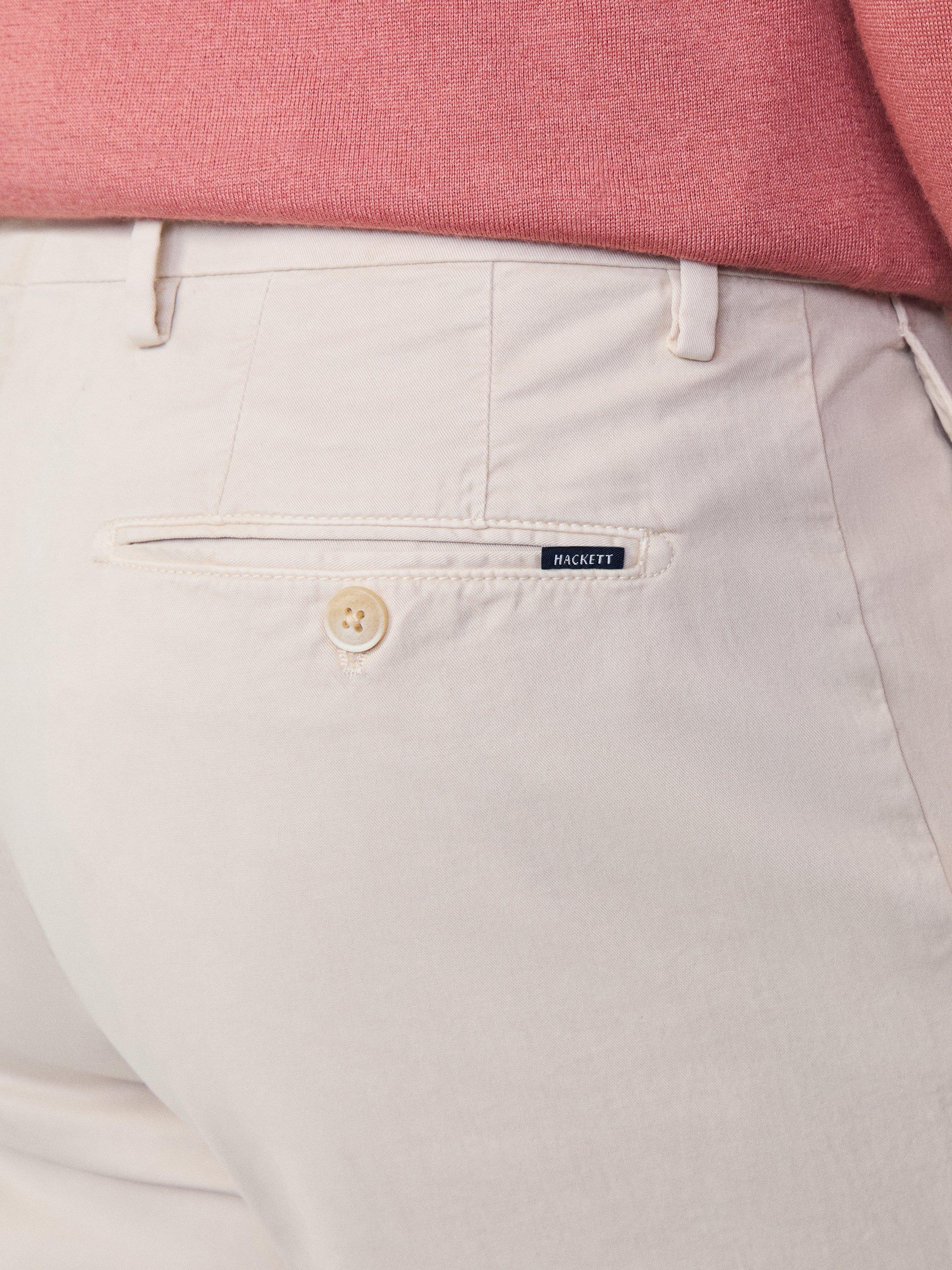 Product image 5 of 7, which shows Hackett London Cotton Blend Slim Fit Trousers, Stone Beige, 28R